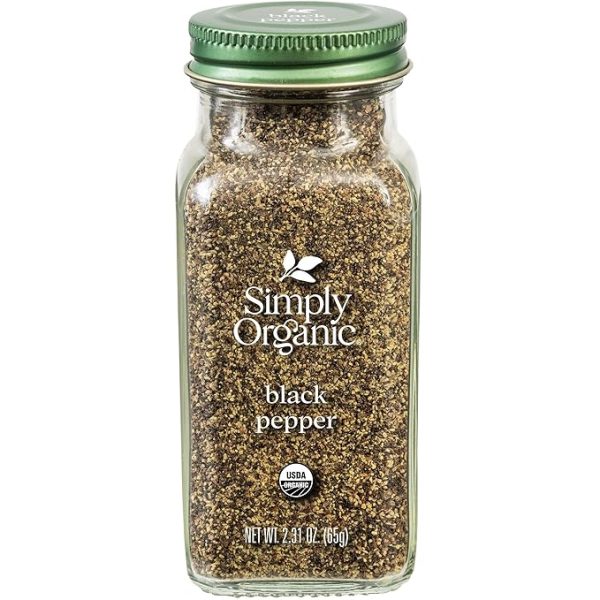 Simply Organic Ground Black Pepper, 2.31-Ounce Jar